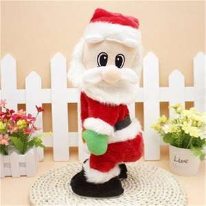 Christmas Santa Claus Figure Twisted Hip Twerking Singing Electric Toys kid Gift Best Deals & Coupons in America